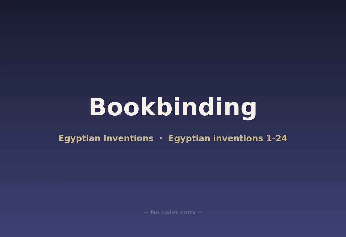 Bookbinding